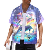 Rainbow Dolphin Hawaiian Shirt