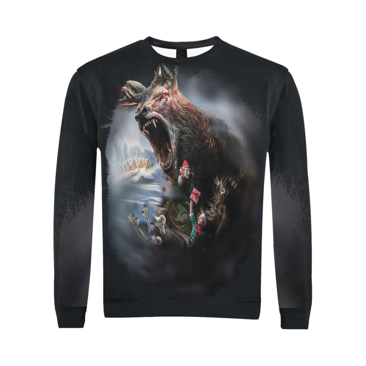 Posessed Deer and Elf Sweater
