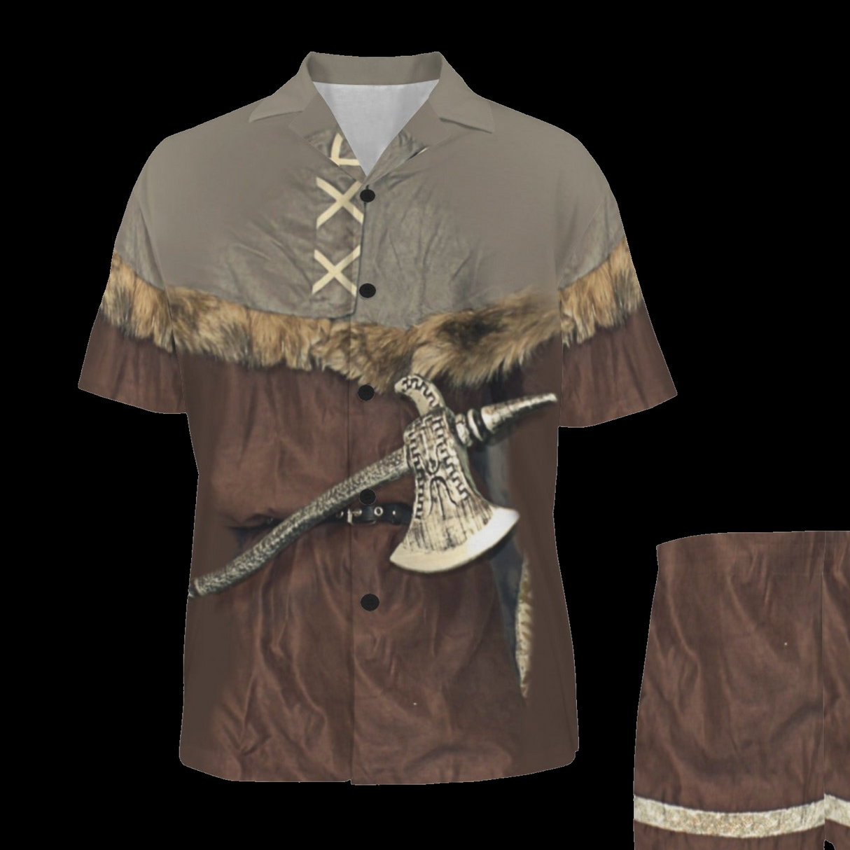 Viking Berserker Halloween Costume Pajama Set