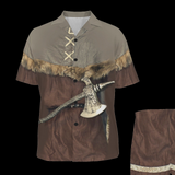 Viking Berserker Halloween Costume Pajama Set