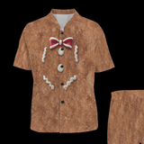 Gingerbread Man Halloween Christmas Costume Pajama Set