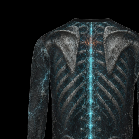 Glowing Skeleton Heart Halloween Costume Sweatshirt