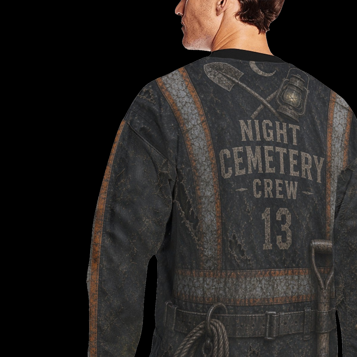 Graveyard Shift Cemetery Worker Halloween Sweatshirt