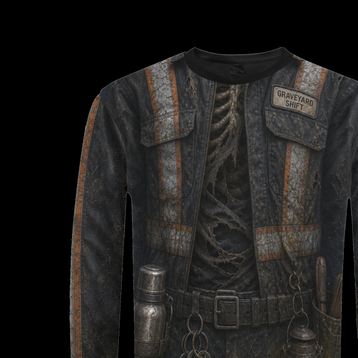 Graveyard Shift Cemetery Worker Halloween Sweatshirt