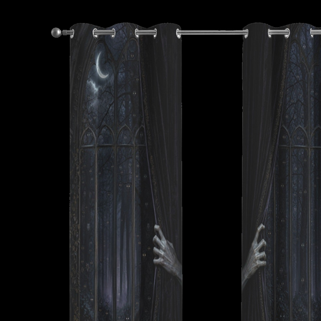Something Is Opening the Curtains – Gothic Curtain Set