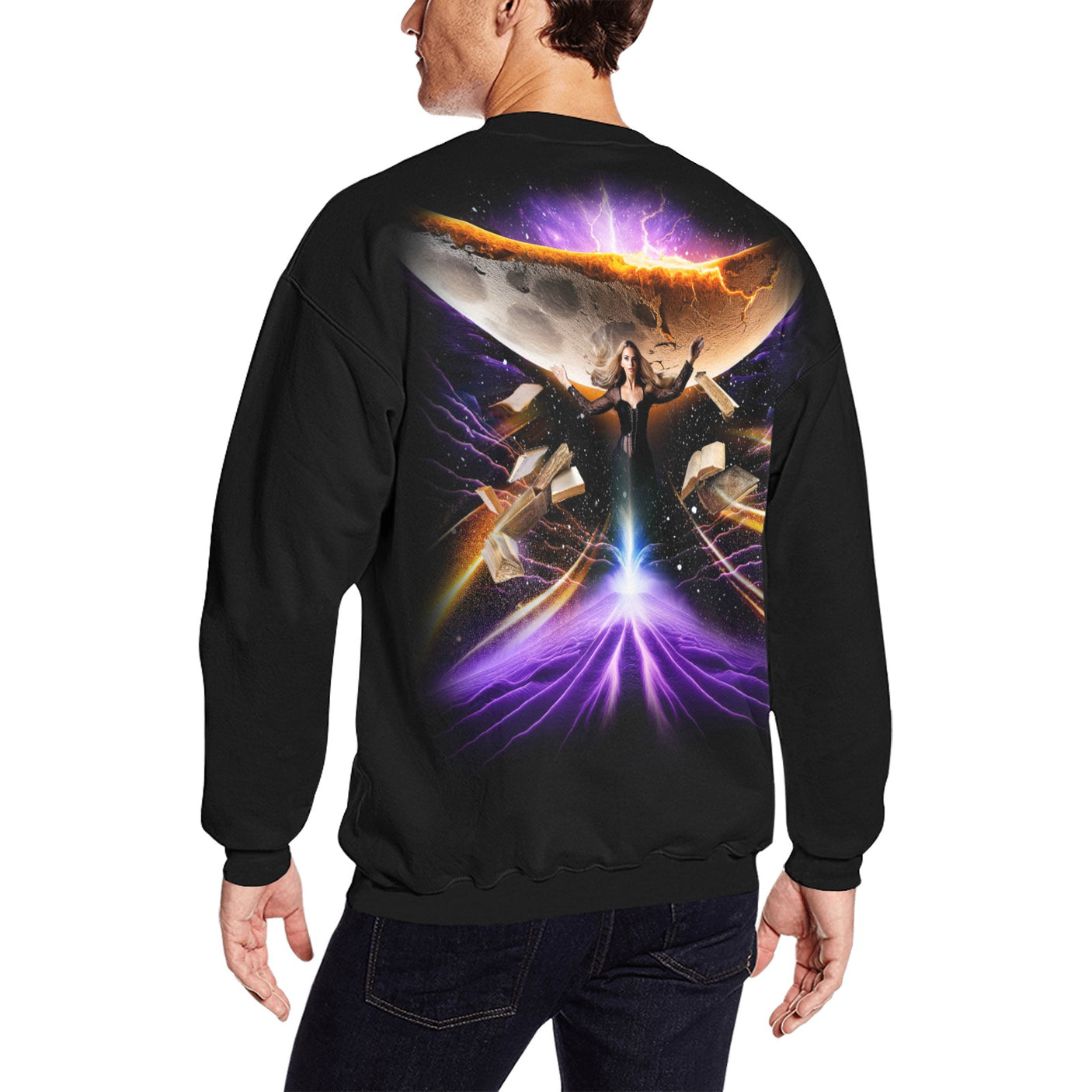 Witch Sorceress and Cresent Moon Sweater