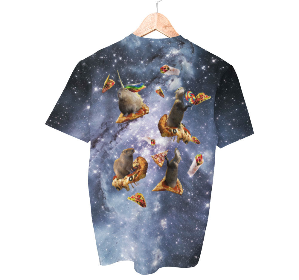 Chemise Capybara de l’espace | T-shirts AOP 3D