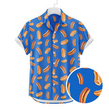 Hot Dog Hawaiian Shirt | Button Up Down Shirt