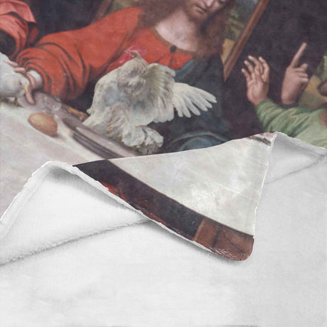 Last Chicken Supper Throw Blanket