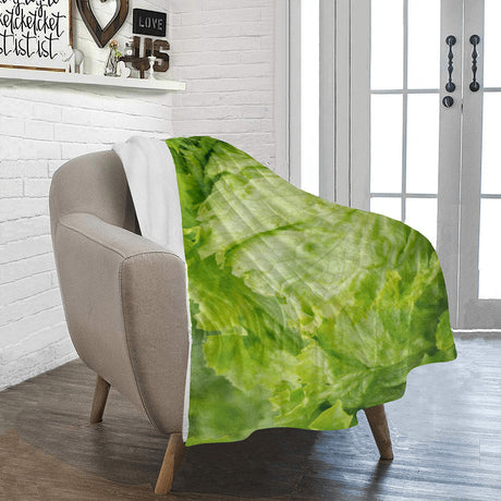 Lettuce Salad Fleece Throw Blanket – Funny Food Gift