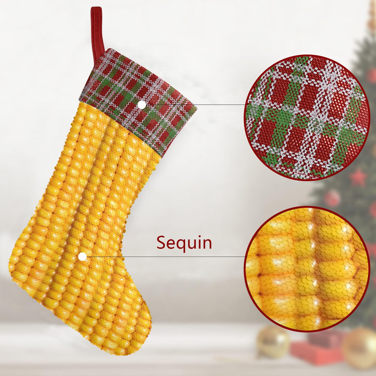 Corn Cob Christmas Stocking