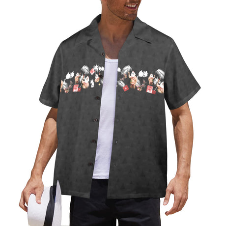 Christmas in July Santa Hawaiian Guayabera Shirt
