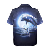 Moon Dolphin Hawaiian Shirt