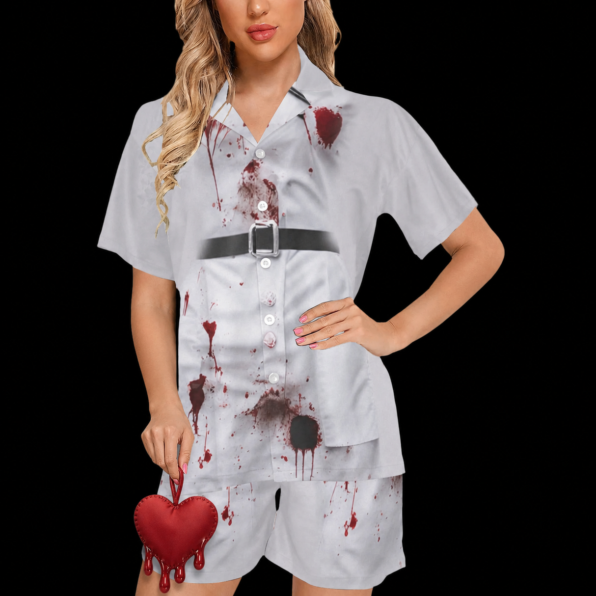 Night Shift Bloody Nurse Costume Pajama Set