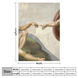 Creation of Adam Throw Blanket