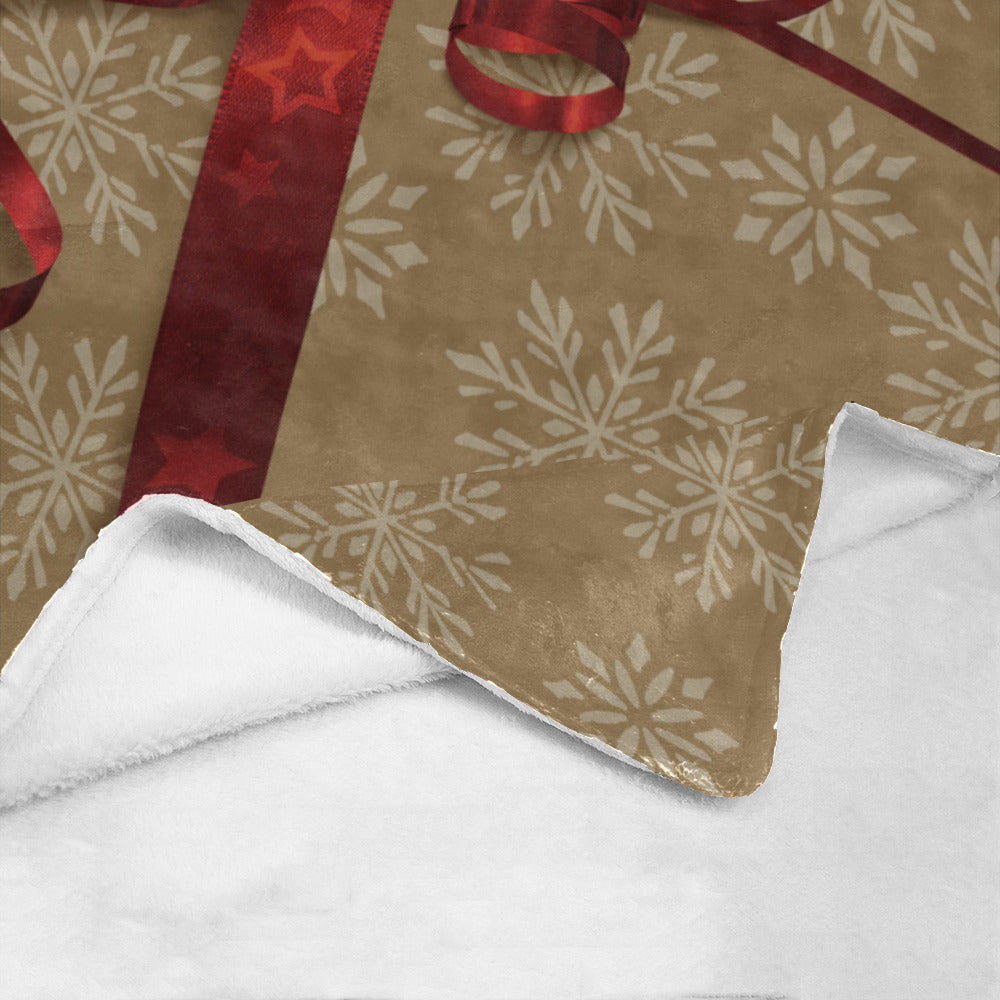 Gift Wrap Christmas Throw Blanket