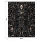 Undercover Undead – Gothic Horror Throw Blanket