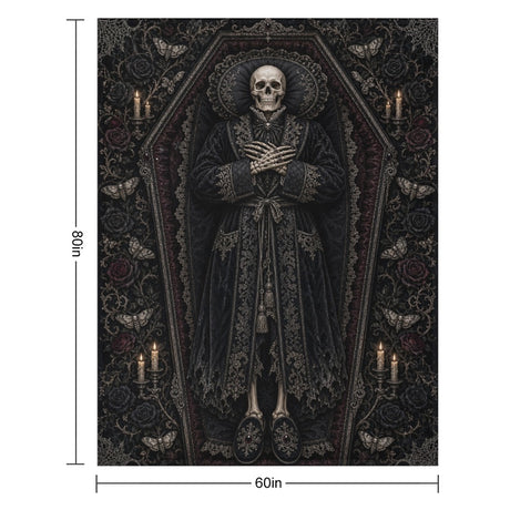 Undercover Undead – Gothic Horror Throw Blanket