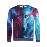 JoJoesArt Light Dark Wolf Sweater