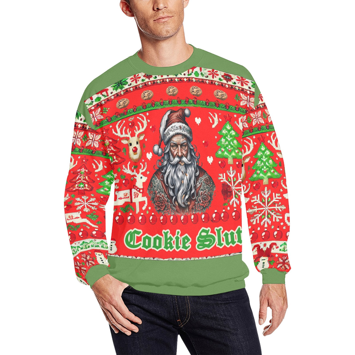 Inappropriate Santa Ugly Christmas Sweater