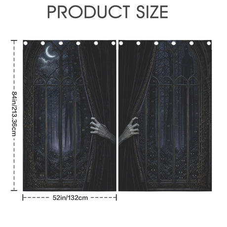 Something Is Opening the Curtains – Gothic Curtain Set