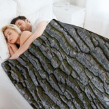 Tree Bark Throw Blanket