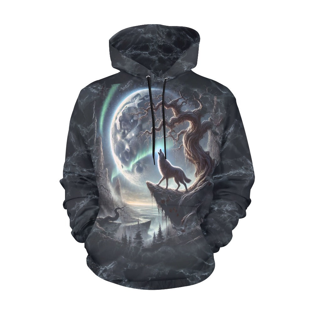 Crescent Moon Wolf Hoodie