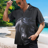 Laurie Prindle Black Horse Hawaiian Shirt