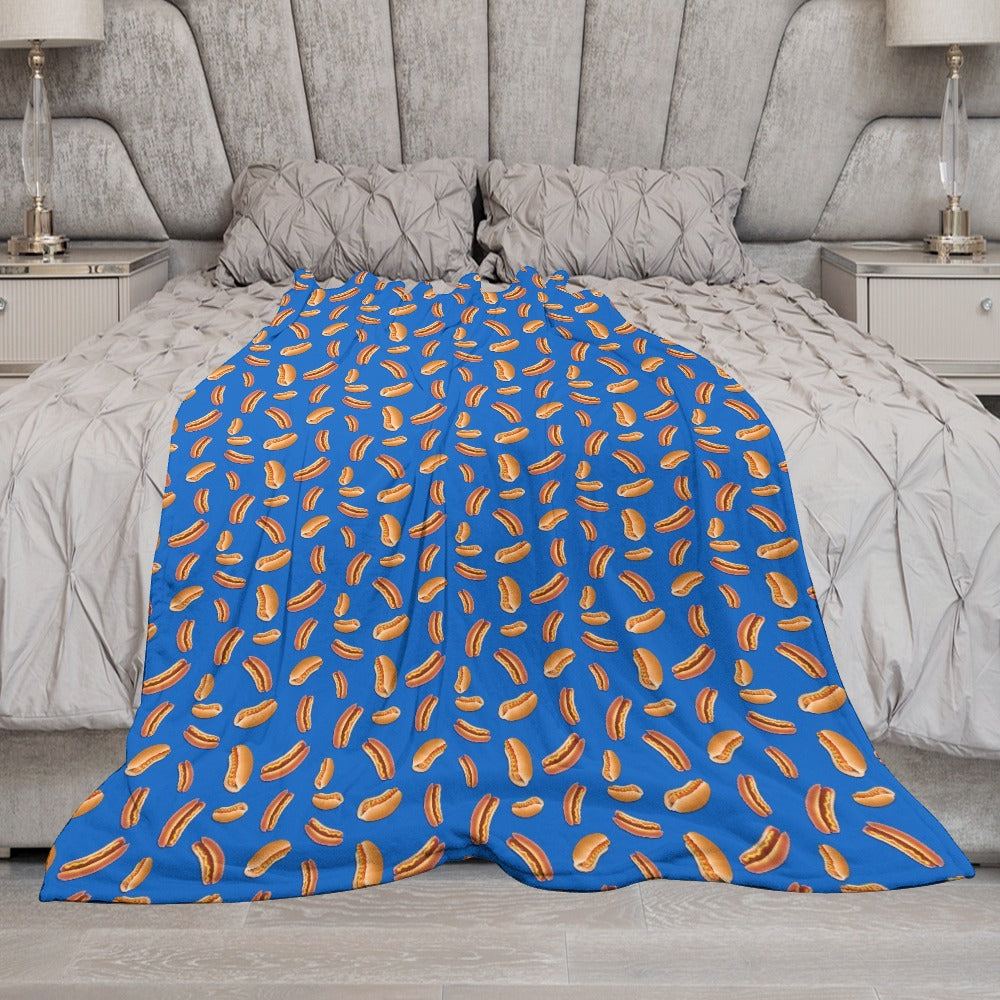 Hot Dog Throw Blanket