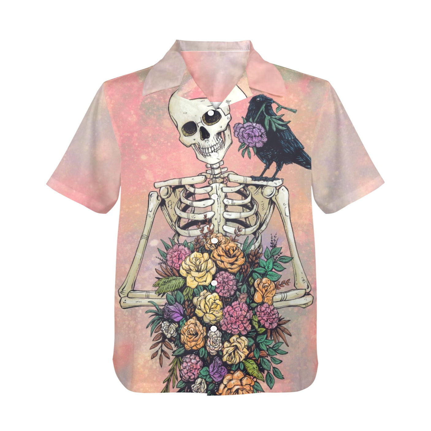 David Lozeau Love Skeleton Hawaiian Shirt