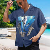 Dolphin Hawaiian Shirt | Button Up Down Shirt