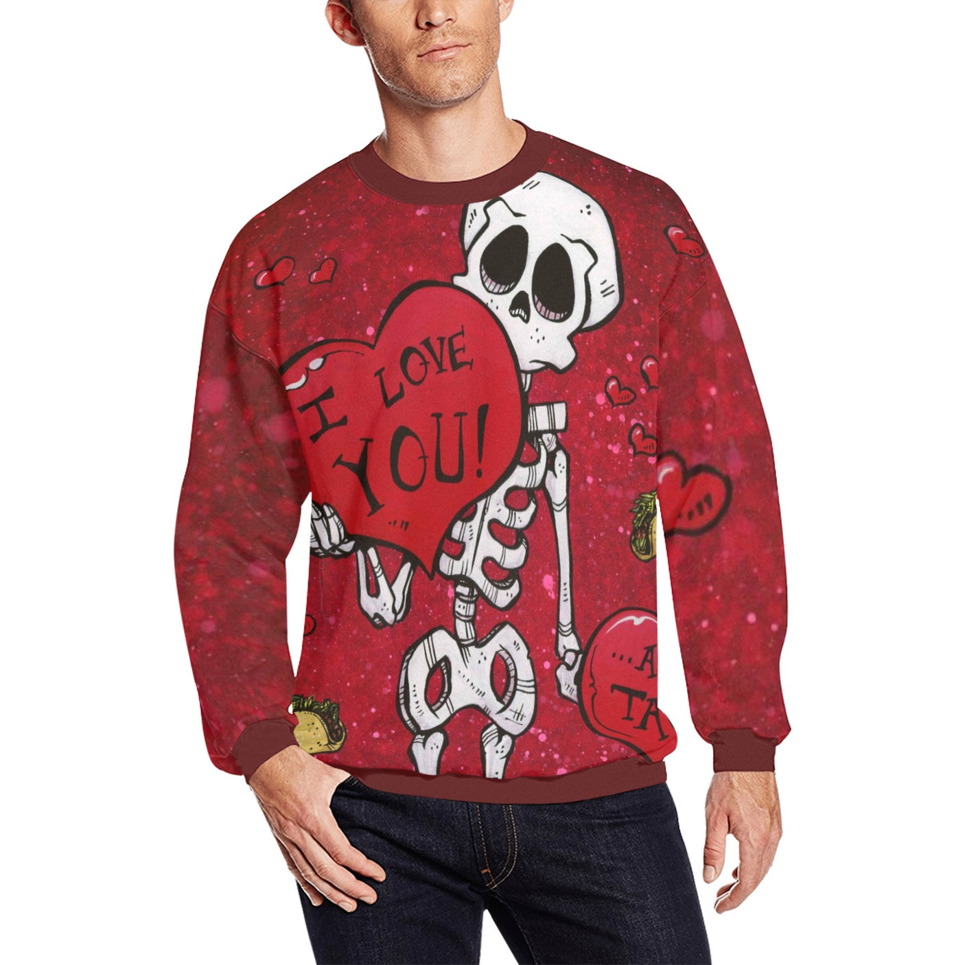 David Lozeau 'Love and Tacos' Sweater