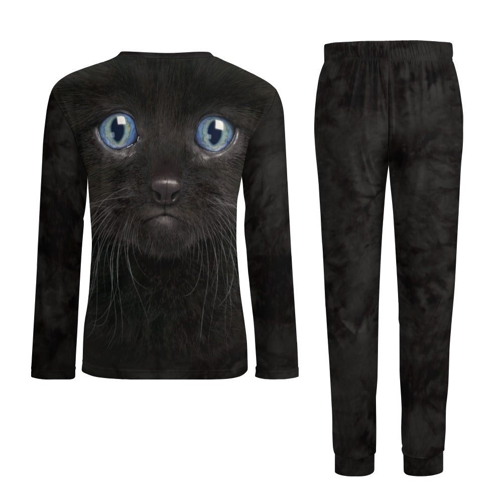 Black Kitten Face Pajamas