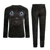 Black Kitten Face Pajamas