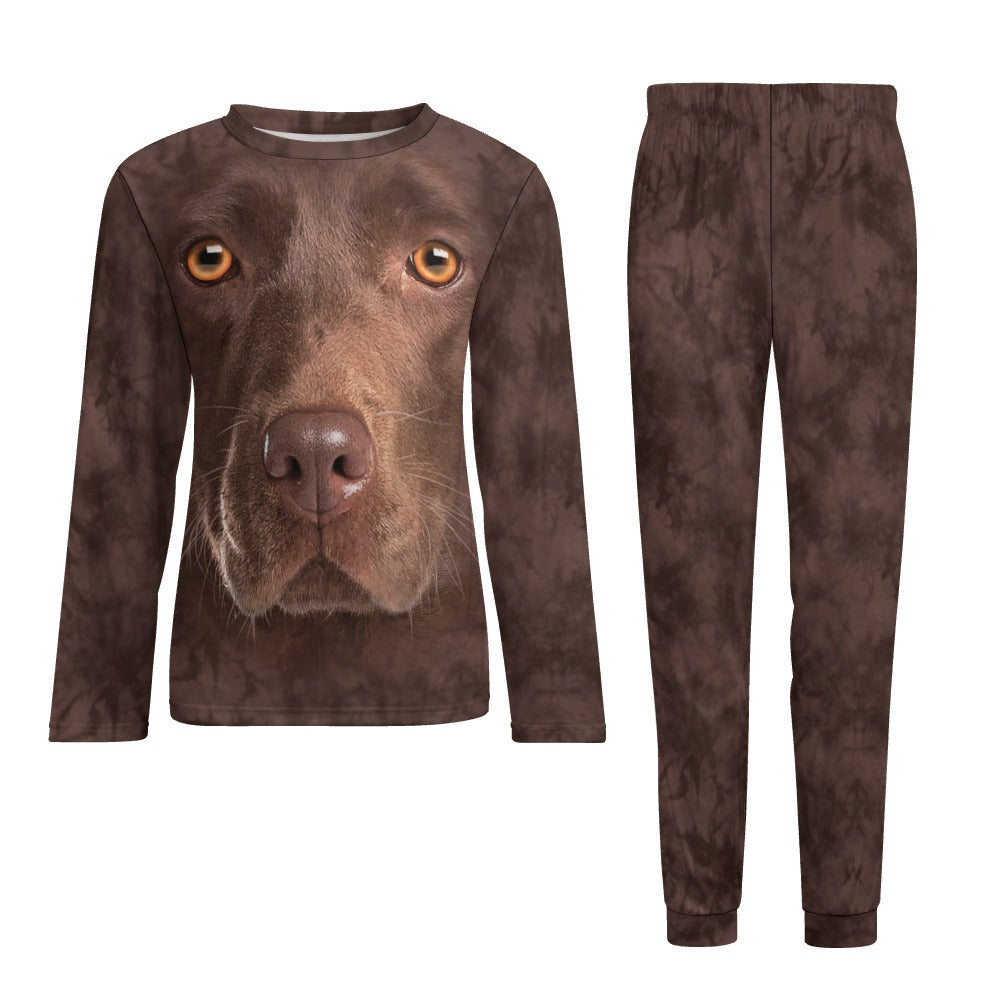 Chocolate Labrador Face Pajamas