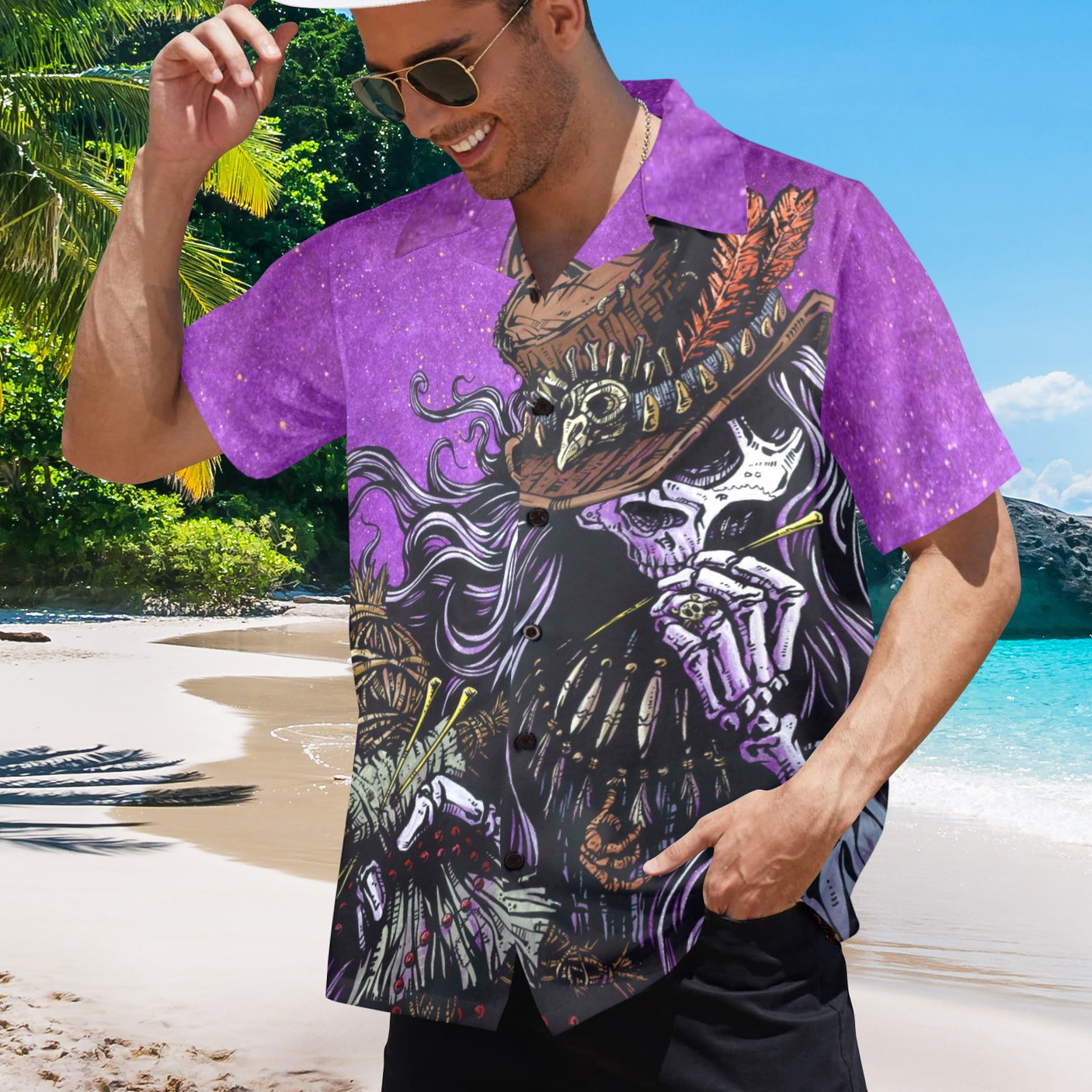 David Lozeau 'Voodoo Priest' Hawaiian Shirt