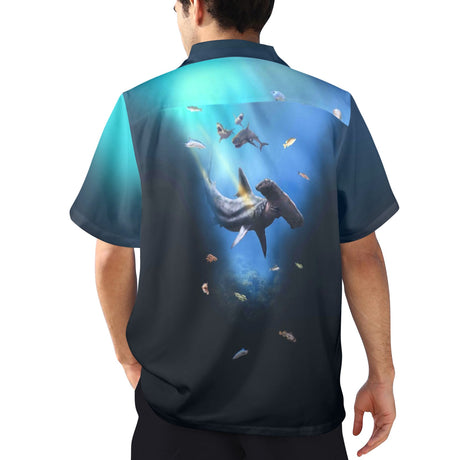 00Hammerhead Shark Hawaiian Shirt