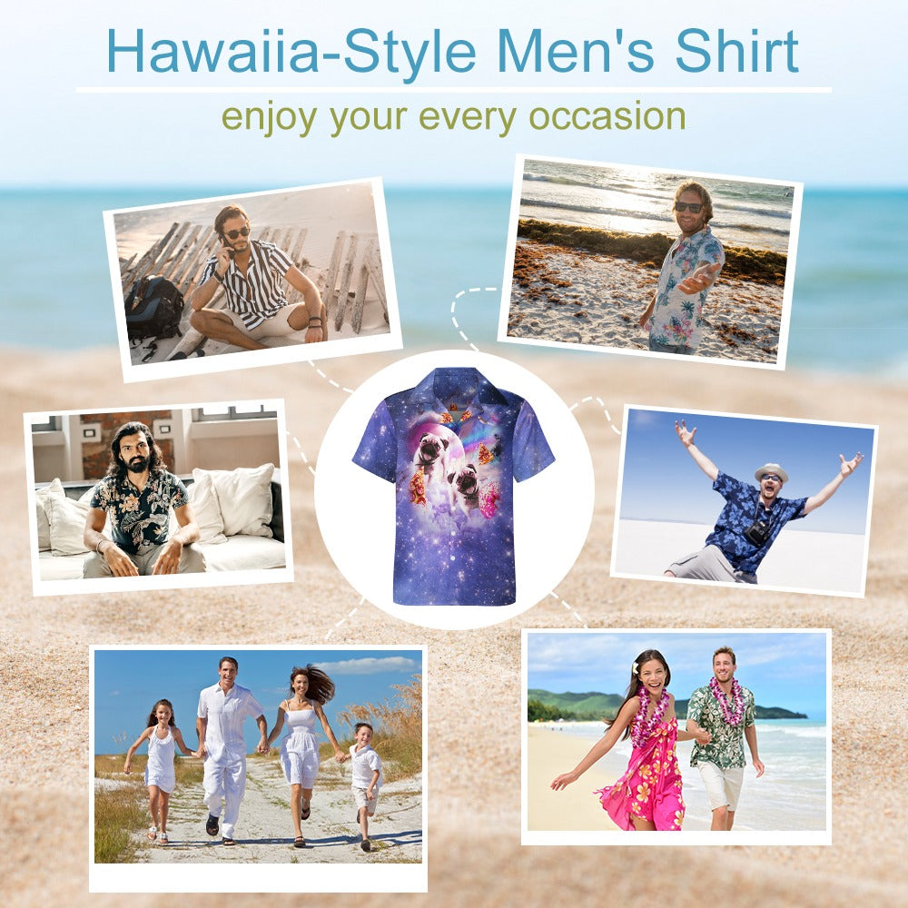 Donut Pug Hawaiian Shirt | Button Up Down Shirt
