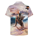 Pug Sloth Hawaiian Shirt | Button Up Down Shirt