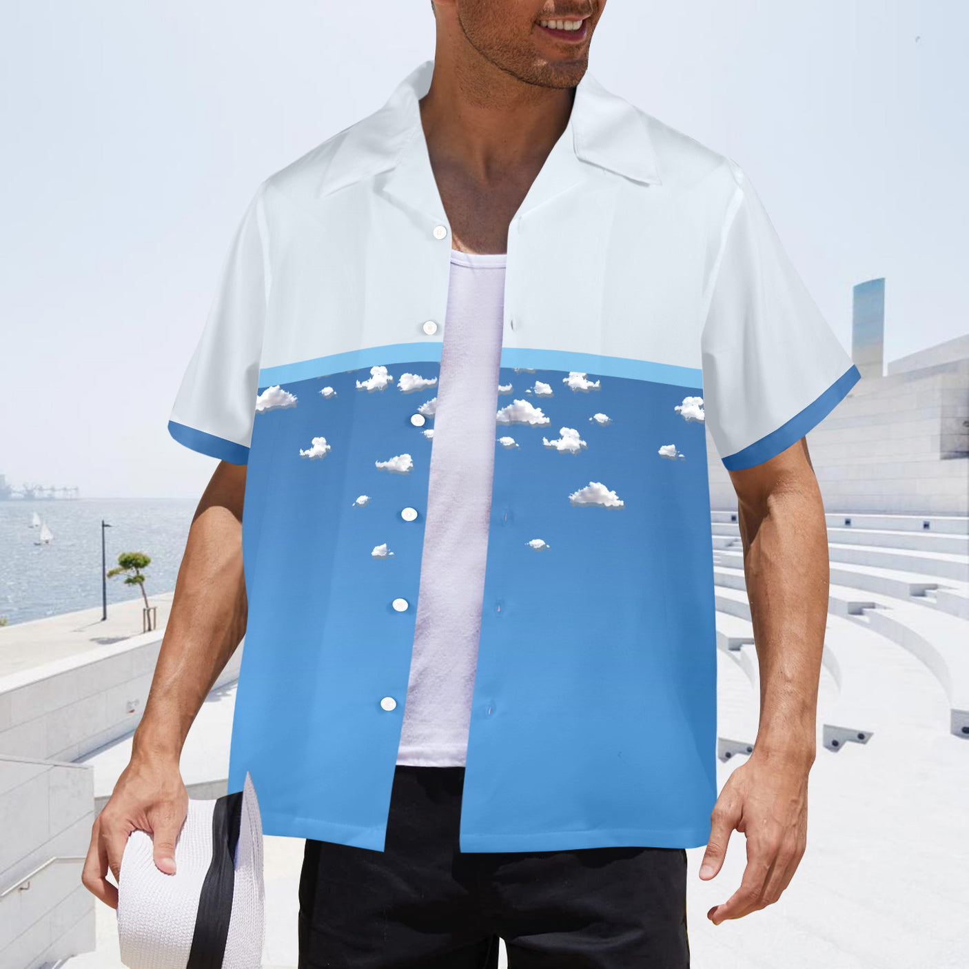 Clouds Hawaiian Shirt | Button Up Down Shirt