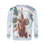 Cat Sloth Llama Ugly Christmas Sweater