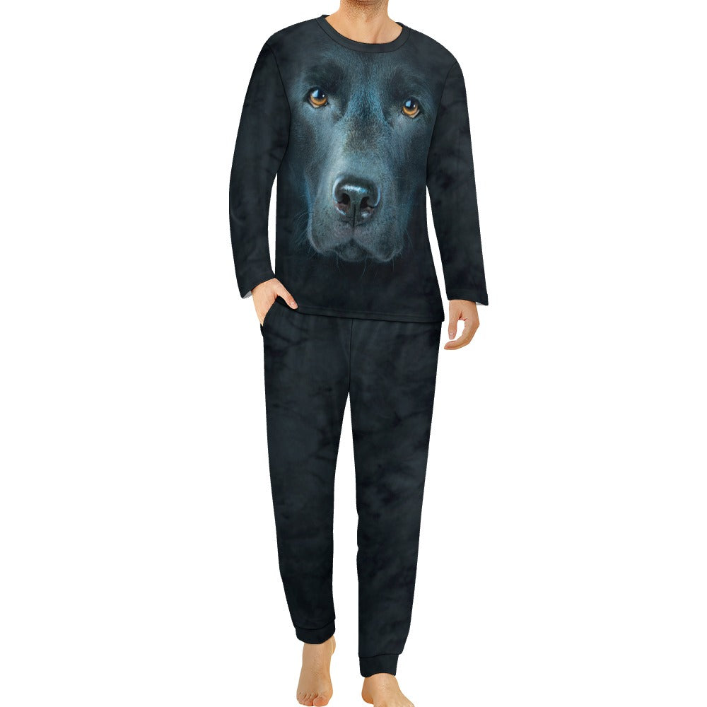 Black Labrador Face Pajamas