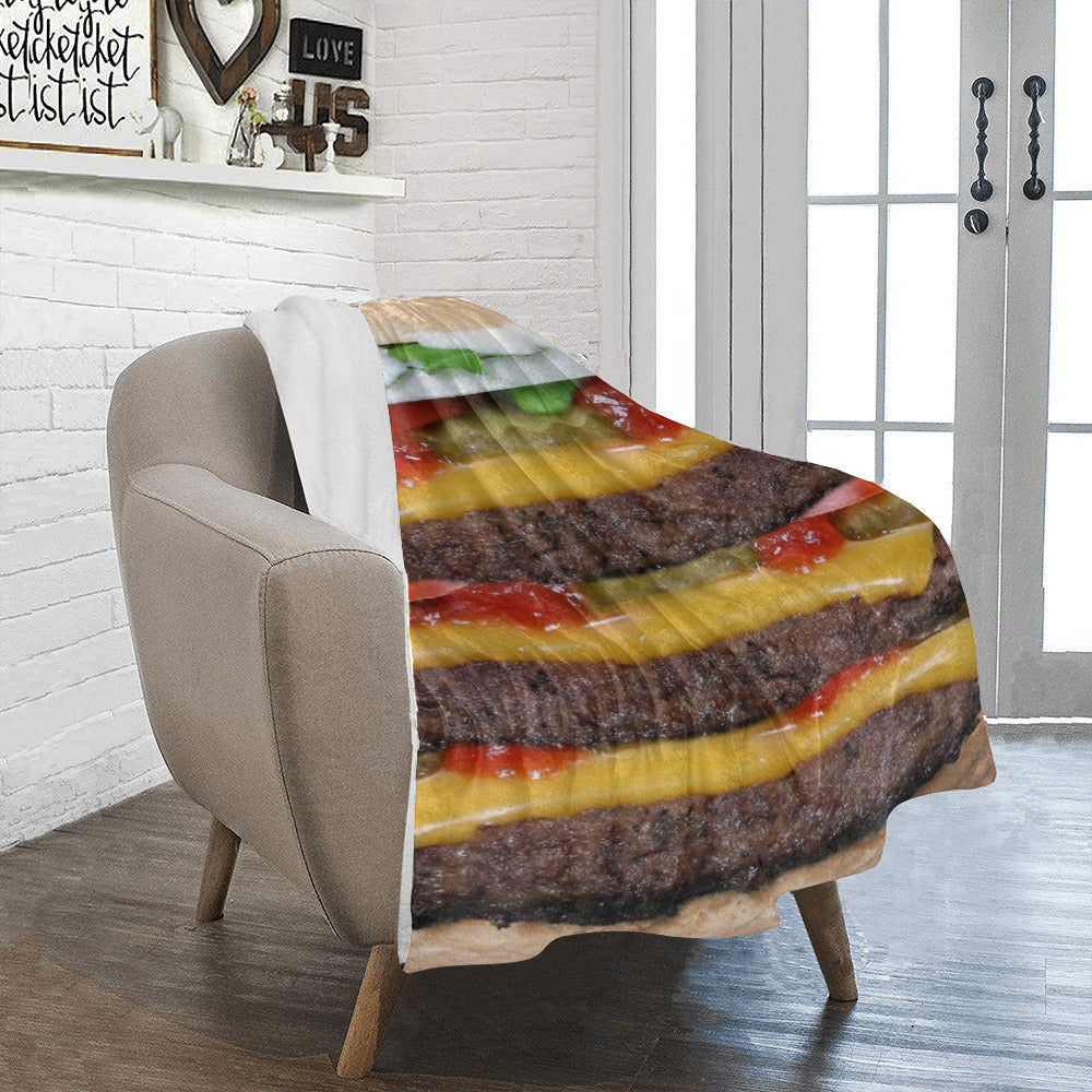 Burger Throw Blanket
