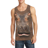 Hippo Face Tank Top