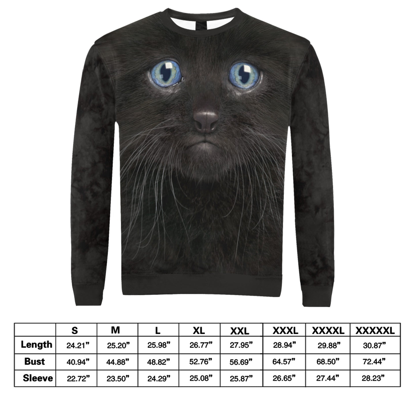 Black Kitten Face Sweater