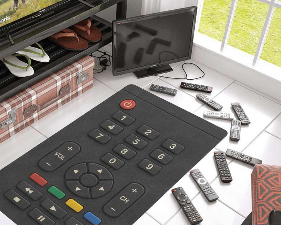 Retro TV Remote Halloween Doormat