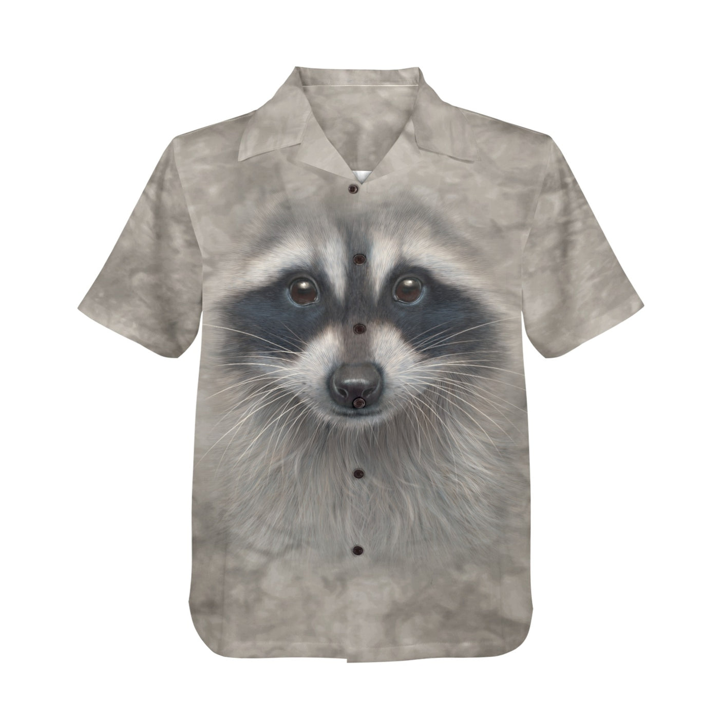 Raccoon Face Hawaiian Shirt