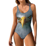 Bald Eagle Face One Piece Swimsuit