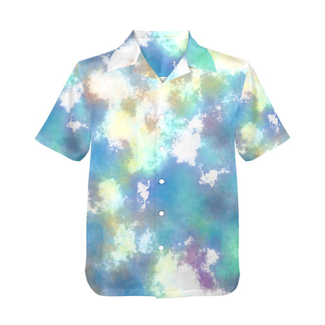 Pastel Tie Dye Hawaiian Shirt
