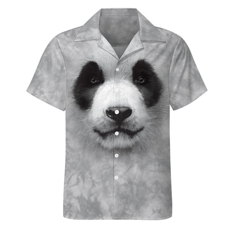 Panda Face Hawaiian Shirt | Button Up Down Shirt